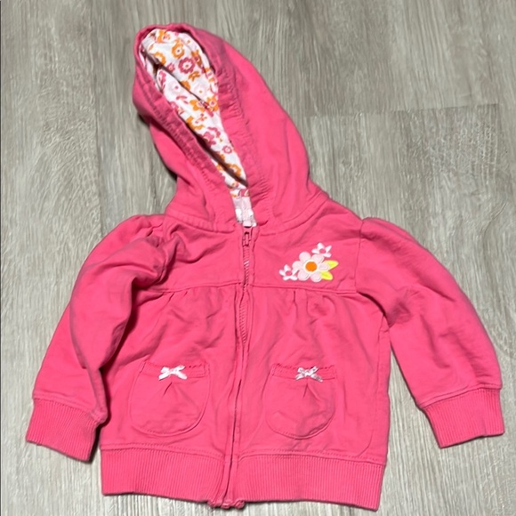4/$20 Pink Kids Hoodie with Floral Design - Picture 1 of 1